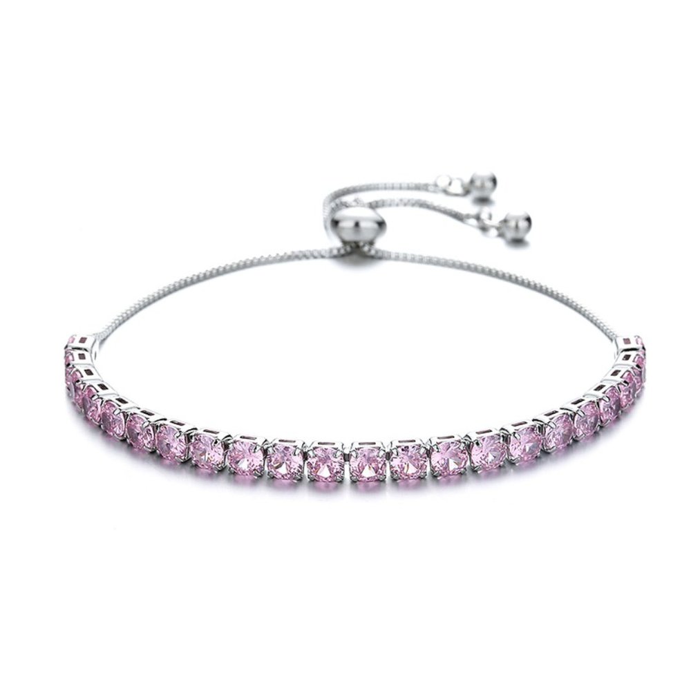 Adjustable crystal zircon bracelet - Picture 1 of 5